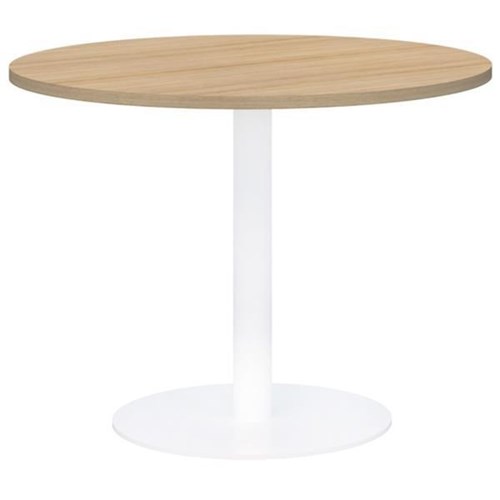 Accent Classic Round Table 1000mm Classic Oak/White