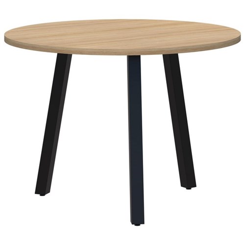 Switch Round 3 Leg Table 800mm Classic Oak/Black