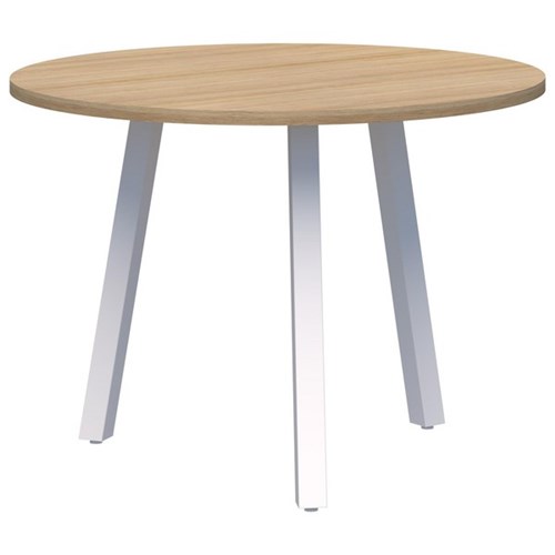 Switch Round 3 Leg Table 800mm Classic Oak/White