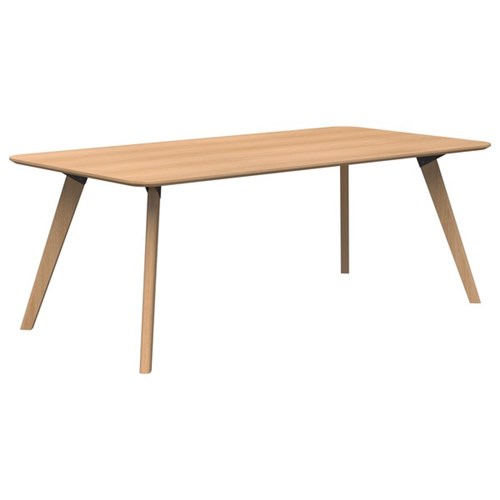 Fiord Meeting Table 2000mm Rectangular Tasmanian Ash Veneer/Solid Wood