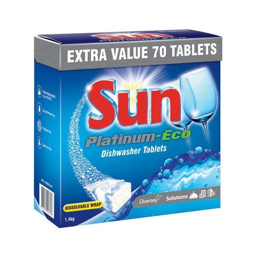 Sun Dishwashing Tablets Platinum-Eco, Box of 70