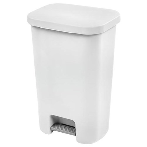 Sterilite Rubbish Bin StepOn 45 Litre, White