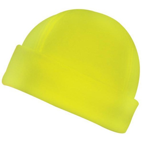 High Visibility Polar Fleece Beanie Yellow