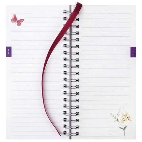 Milford J Brinkman Slim Note Book 170x80mm Floral