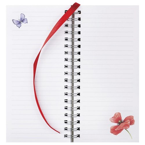 Milford J Brinkman Slim Note Book 170x80mm Floral