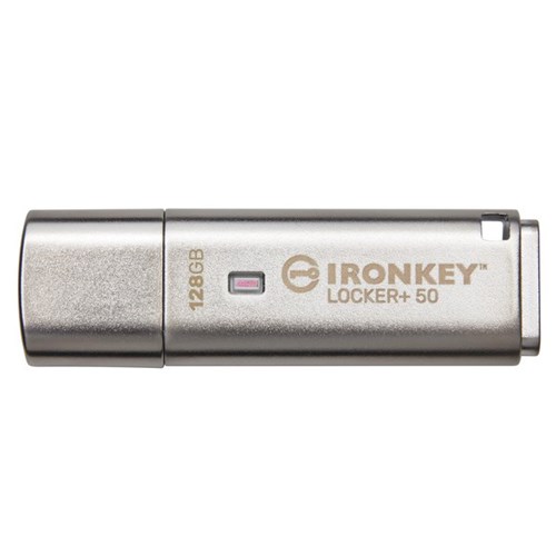 Kingston IronKey Vault Privacy 50 USB Flash Drive, 128 GB