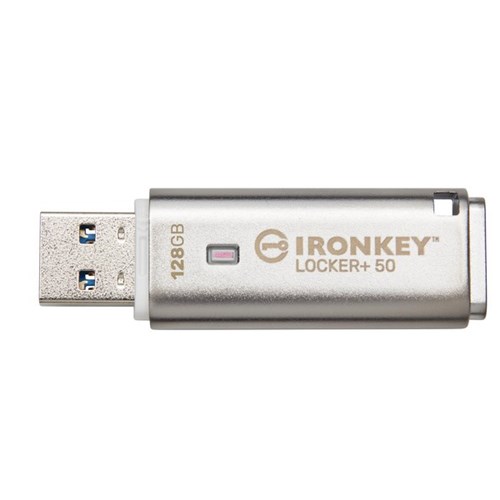 Kingston IronKey Vault Privacy 50 USB Flash Drive, 128 GB