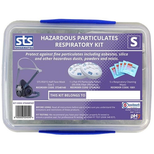 STS Shigematsu STSHMP307 Half Face Hazardous Particulates Respiratory Kit Small