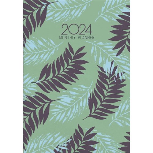 Collins A5 Diary Planner Month To View 2024 Leaf