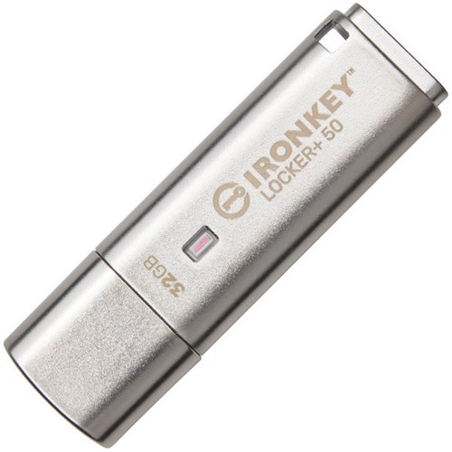 Kingston IronKey Locker Plus 50 Flash Drive 32GB