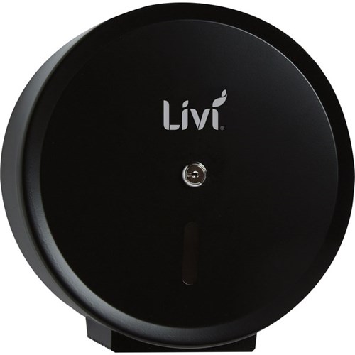 Livi Toilet Tissue Dispenser Jumbo Single Black