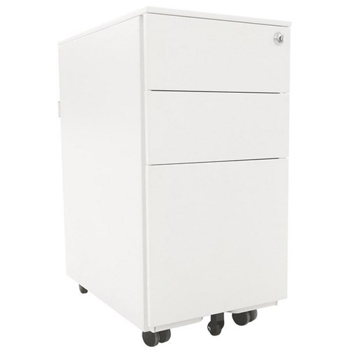 Emerge Mobile Slim 3 Drawer White