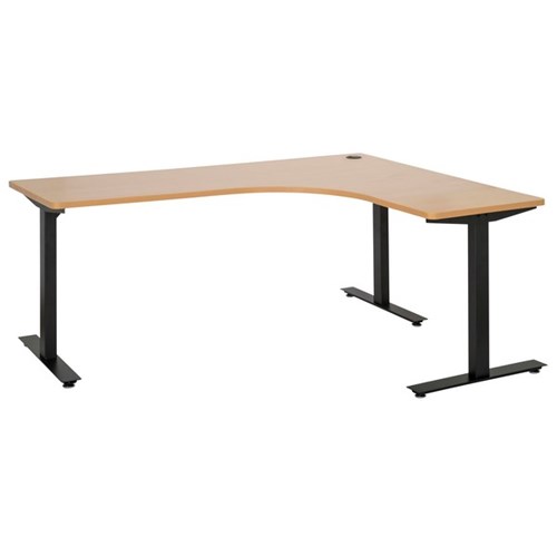 Amplify RH Workstation 1800x730mm Beech/Black