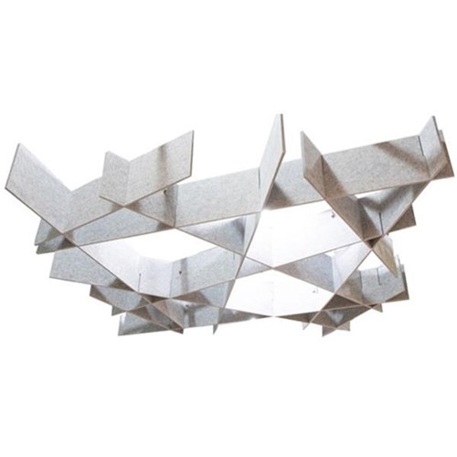 Boyd Acoustic Ceiling Lattice Fly 2287mm Fly Dark Silvery Grey