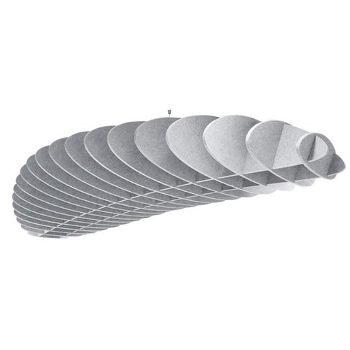 Boyd Acoustic Ceiling Lattice 2400mm Ellipse Dark Silvery Grey