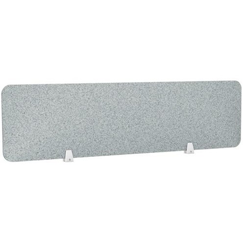 Boyd Acoustic Desk Screen 1200mm Dark Silver Grey