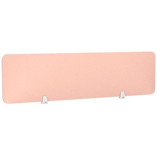 Boyd Acoustic Desk Screen 1200mm Blush Pink