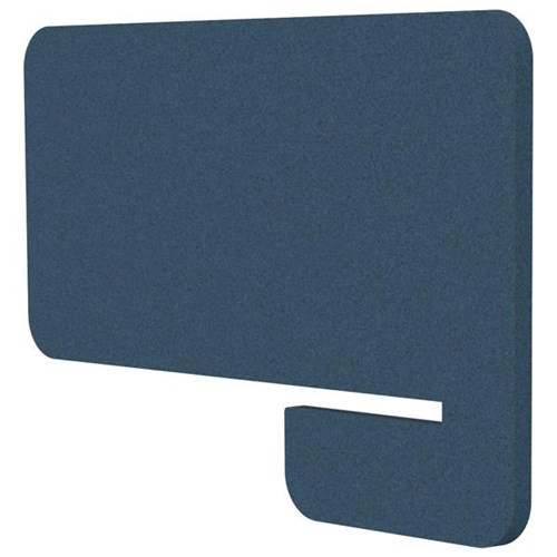 Boyd Acoustic Desk Divider Side Slot 800mm Pageant Blue