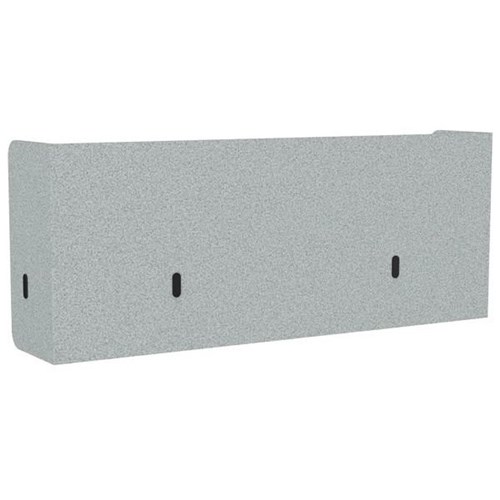 Boyd Acoustic Pod Desk Screen 1800x600mm Dark Silvery Grey