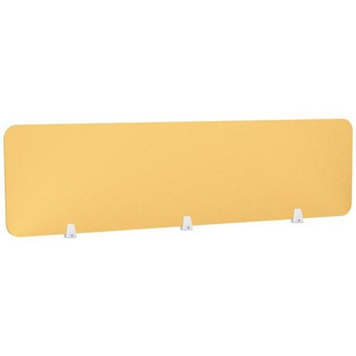 Boyd Acoustic Desk Screen 1800x400mm Mustard