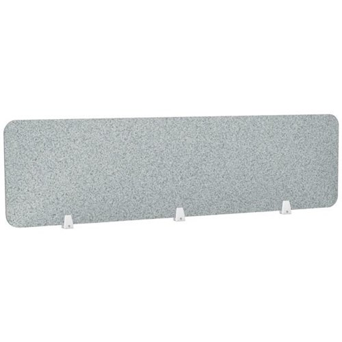 Boyd Acoustic Desk Screen 1800x400mm Dark Silvery Grey