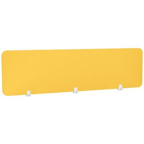 Boyd Acoustic Desk Screen 1800x400mm Yellow