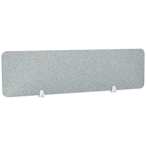 Boyd Acoustic Desk Screen 1500x400mm Dark Silvery Grey