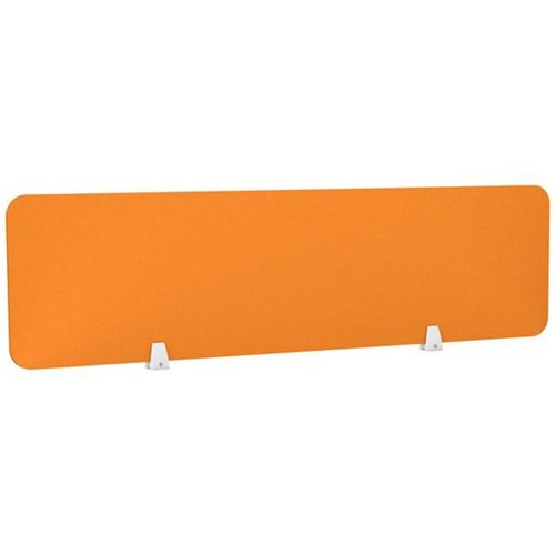 Boyd Acoustic Desk Screen 1500x400mm Orange 