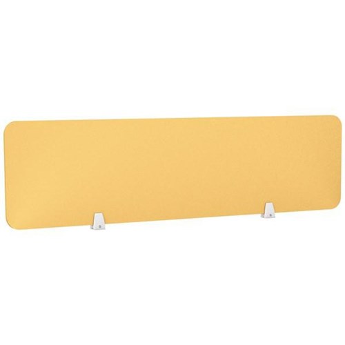 Boyd Acoustic Desk Screen 1500x400mm Mustard