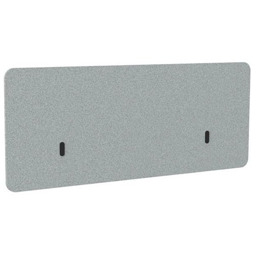 Boyd Visuals Acoustic Modesty Desk Panel 1200x600mm Dark Silvery Grey  