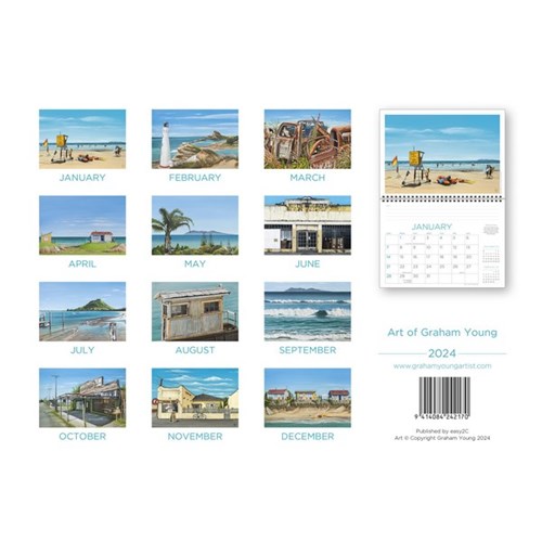 Easy2C Wall Calendar Art Of Graham Young 2024