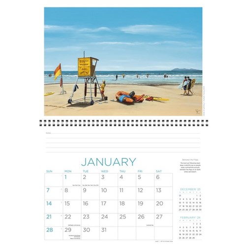 Easy2C Wall Calendar Art Of Graham Young 2024