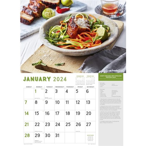 Easy2C Stitched Wall Calendar 2024 Sugar And Spice