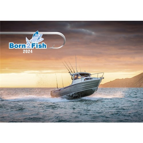 Easy2C Wall Calendar 2024 Born To Fish