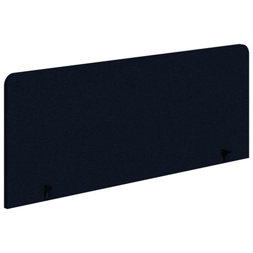 Sonic12 Acoustic Side Mount Desk Screen 1200x595mm Navy/Black