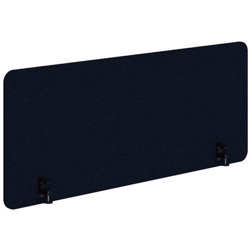 Sonic Acoustic Side Mount Desk Screen 1200x800mm Navy/Black