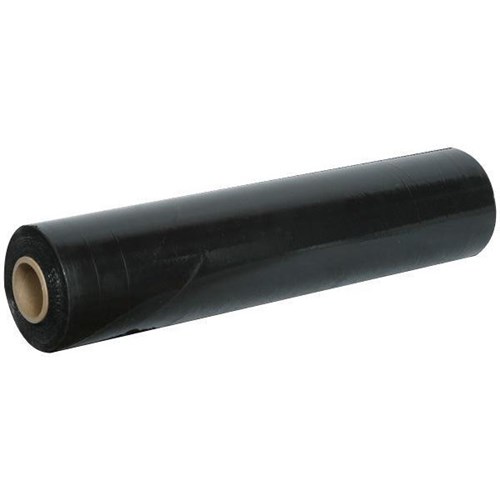 Cast Hand Pallet Wrap 500mm x 300m 15 Micron Black, Carton of 4