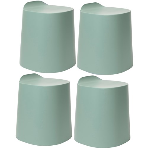 Buro Peekaboo Stool Hunter Green, Pack of 4