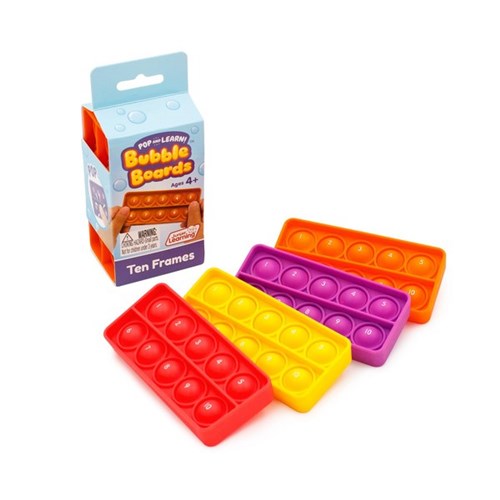 Junior Learning Bubble Boards Ten Frames, Pack of 4