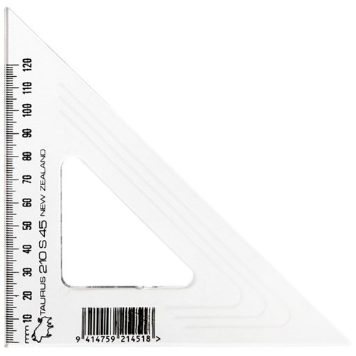 Taurus Set Square 45 Degrees 21cm