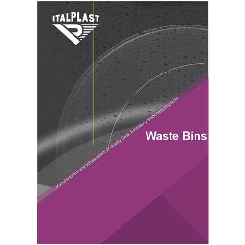 Italplast greenR Waste Bin Lid 32L Black