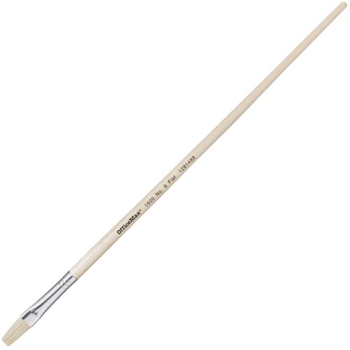 OfficeMax 2160 Series Flat Paint Brush No. 6 10mm