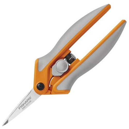 Fiskars Soft Touch No.5 Micro Tip Scissors Orange/Grey