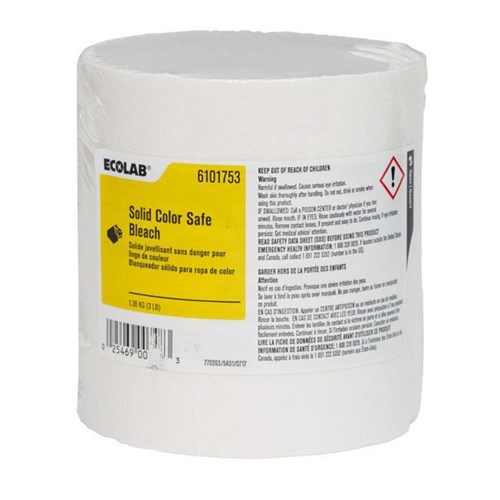 Ecolab Solid Color Safe Bleach 1.36kg, Carton of 2