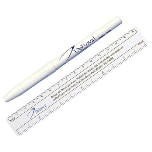 DeRoyal Surgical Skin Marker Fine Tip And Ruler Set