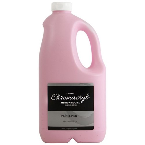 Chromacryl Student Acrylic Paint 2L Pastel Pink