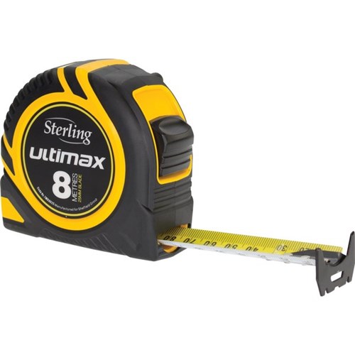 Sterling Ultimax Tape Measure Metric, 8m x 25mm