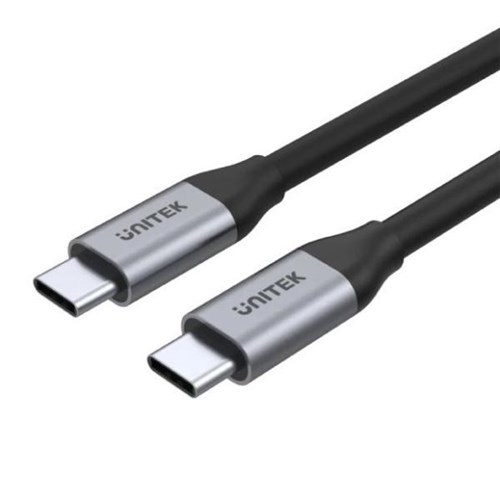 UNITEK USB-C to USB-C 3.1 Gen2 Cable For Syncing & Charging 1m Grey/Black