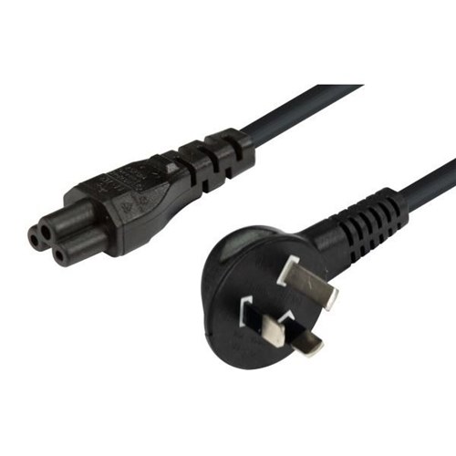 Dynamix Power Cord 3 Pin Flat Head to IEC C5 Female Connector 7.5A 0.5m Black 