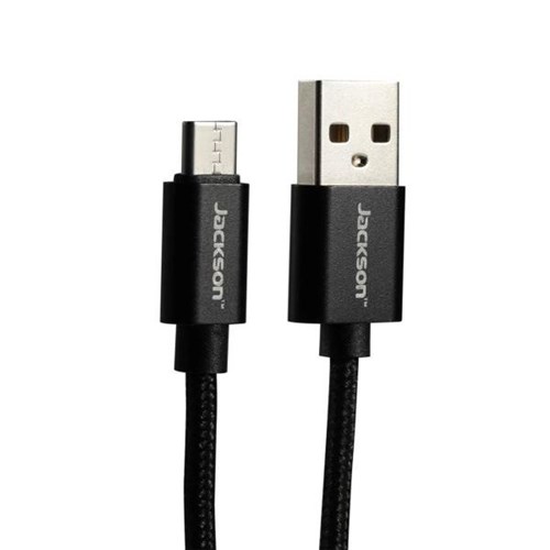 Jackson USB-A to USB-C Sync and Charge Cable 1.5m Black